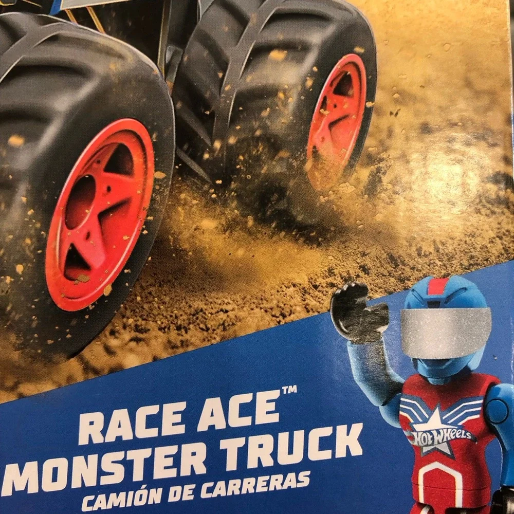 Mega Hot Wheels Race Ace Monster Truck– Blue and Red